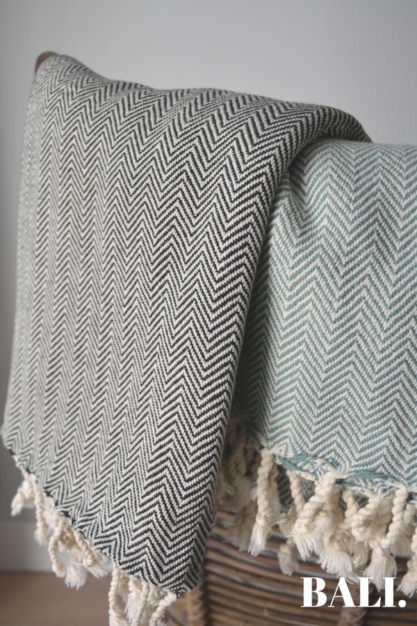 Strand laken / Hammam doek - zwart (100x180)