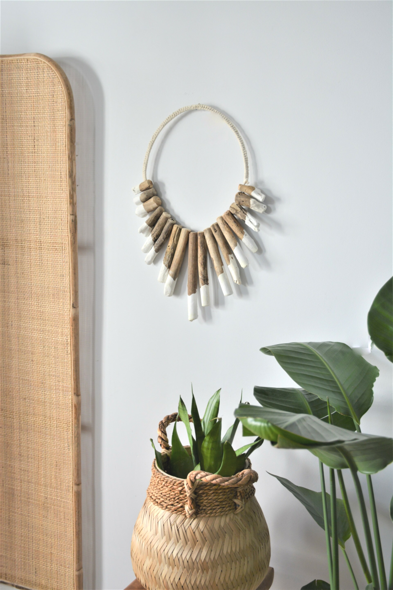 Houten boho hanger | Bali lifestyle wanddecoratie 
