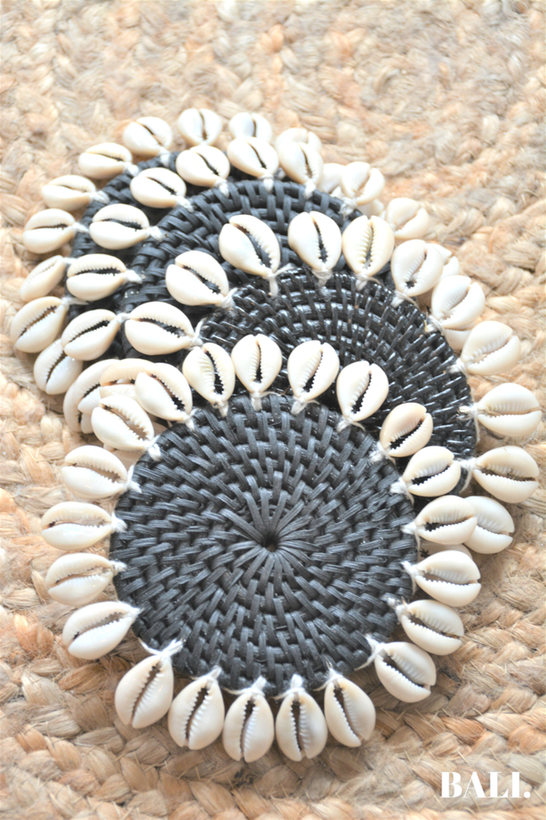 Onderzetter | Cangkang Hitam (set van 4)