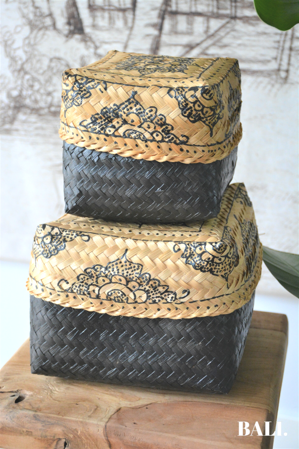 Offermandjes | zwart | set van 2