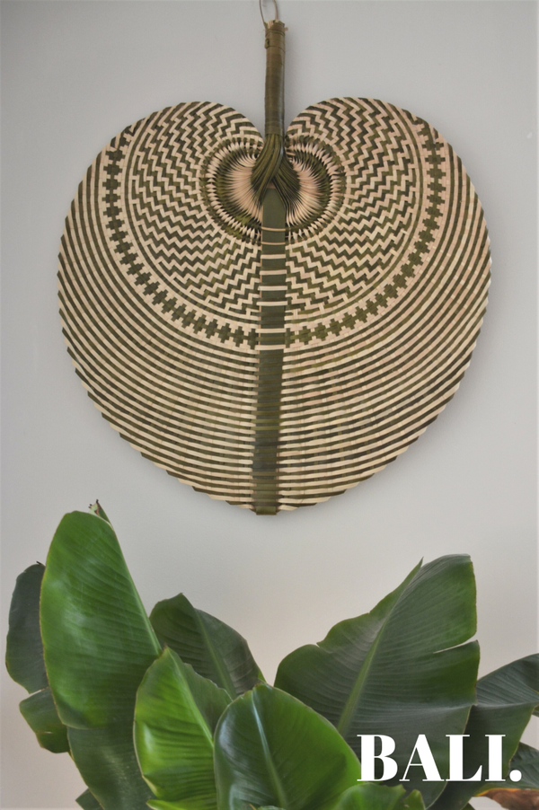 Wandhanger - Waaier | Hand Made | Groen