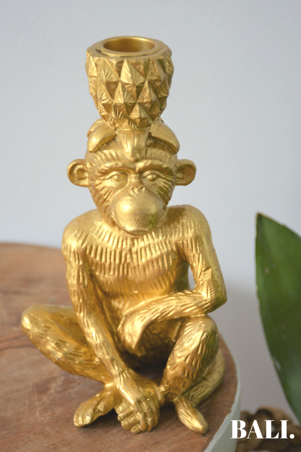 Aap kandelaar | goud