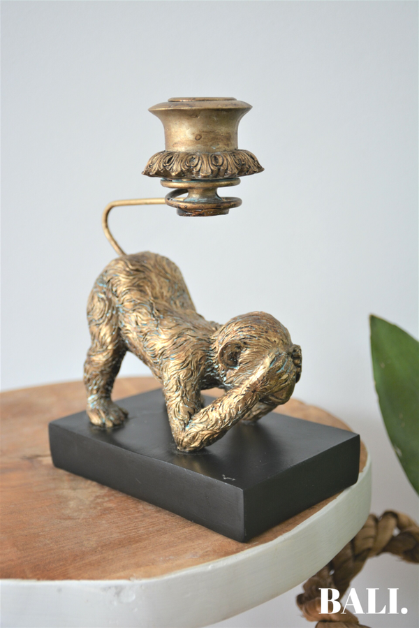 Aap kandelaar | boho goud