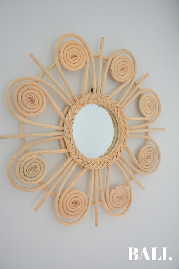 Rotan Spiegel | Matahari (40cm)