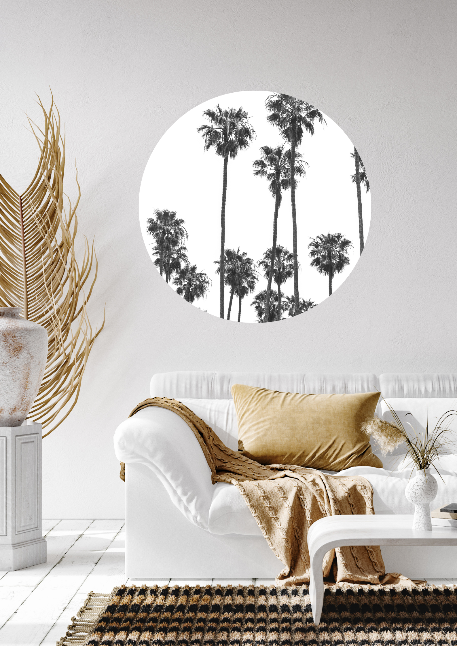 Muurcirkel - Binnen & buiten - The Palmtrees | BALI. Lifestyle