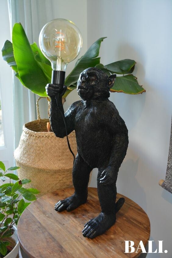 Aaplamp staand - ZWART - BALI.