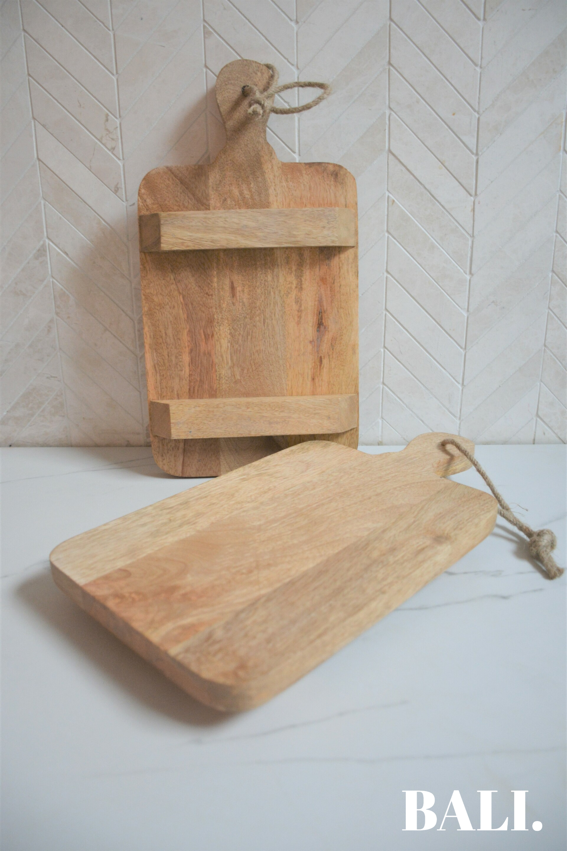 Luxe houten borrelplank (34x18) - rechthoek