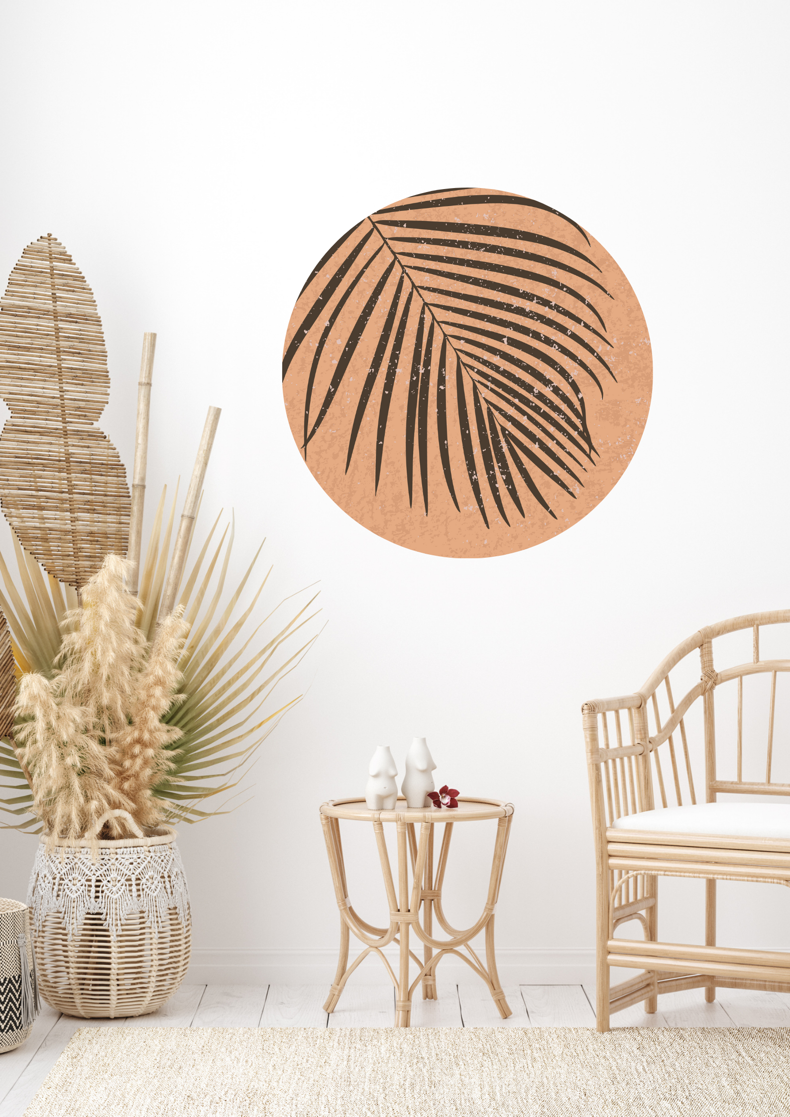 Muurcirkel - Binnen & buiten - Daun Palem | BALI. Lifestyle