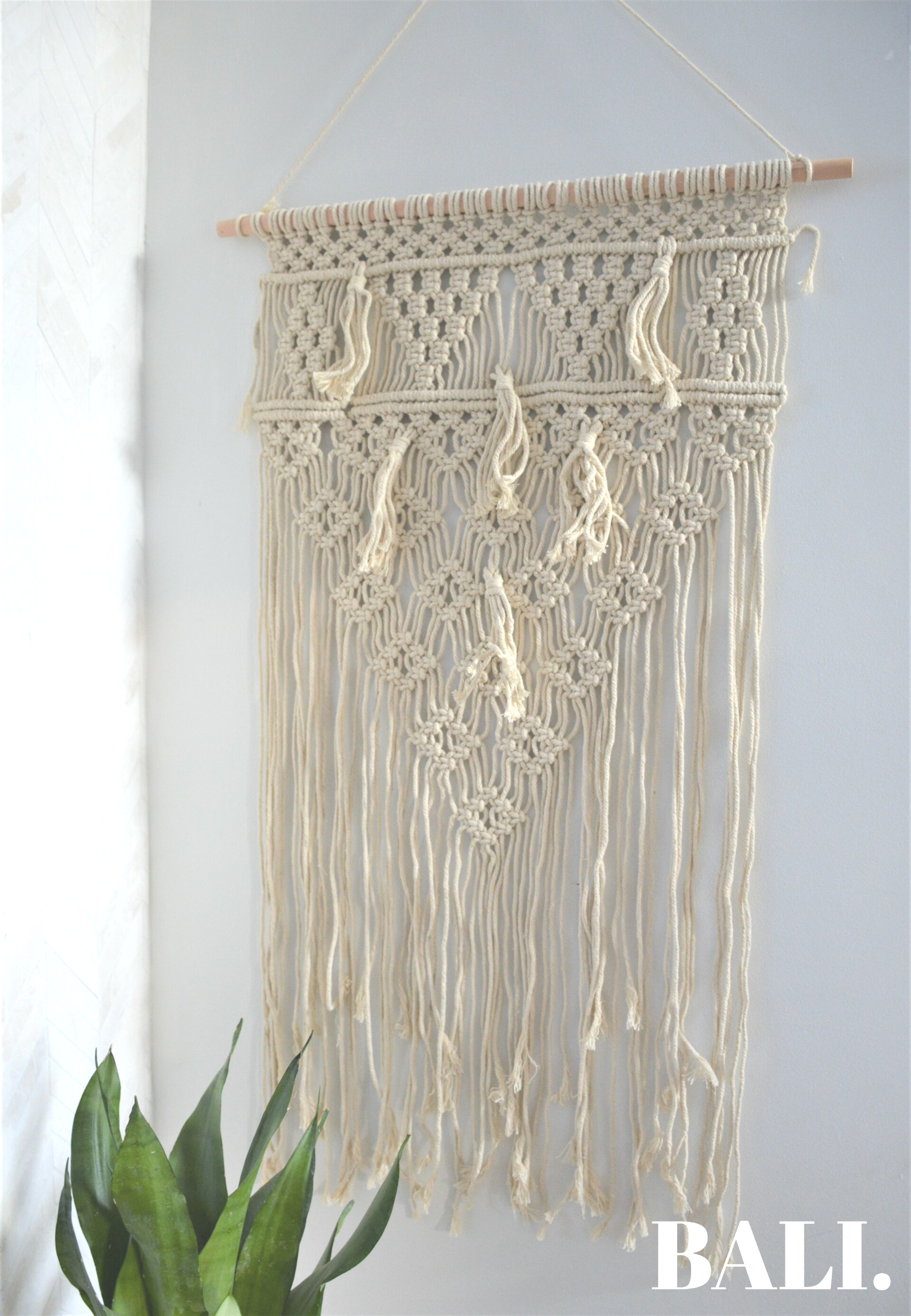 Macramé XL | naturel (90x55)