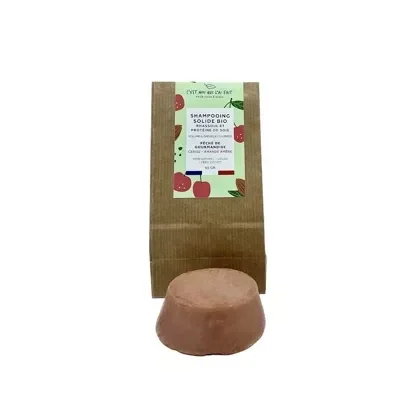 Shampooing solide bio au rhassoul et cerise