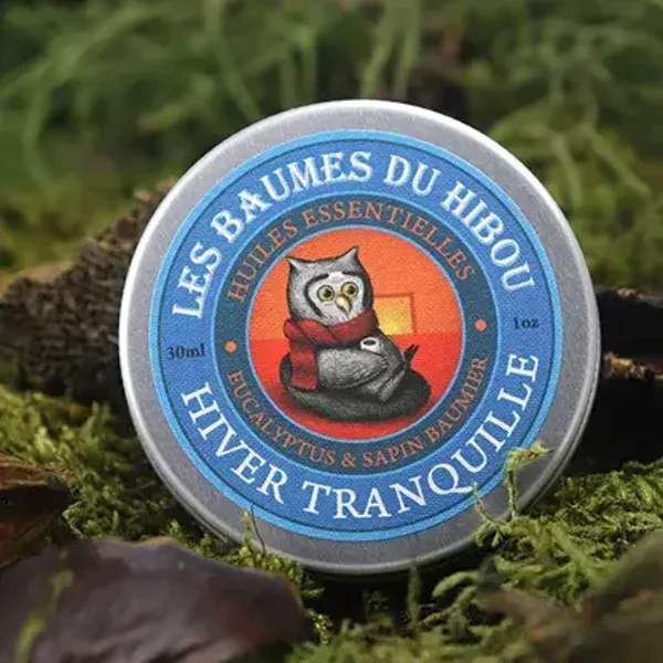 Baume hiver tranquille biologique 30 ml - LES BAUMES DU HIBOU