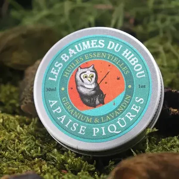 Baume apaise piqûres biologique 30 ml - LES BAUMES DU HIBOU