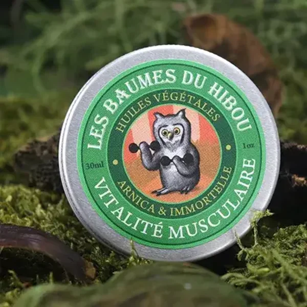Baume vitalite musculaire biologique - 30ml - LES BAUMES DU HIBOU