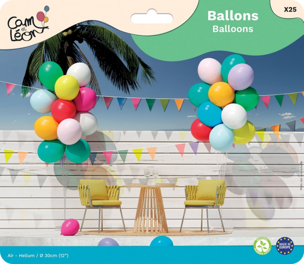 Ballon ø 30cm - lot de 25