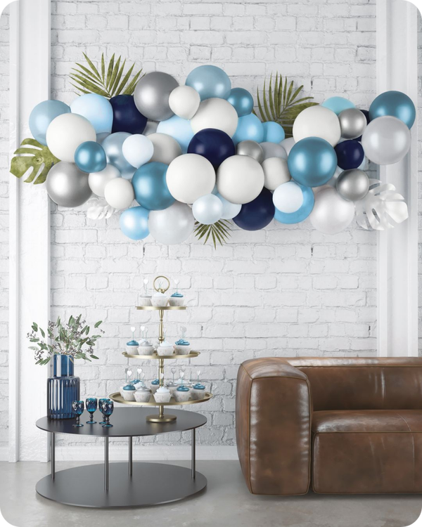Kit 50 ballons - bleu