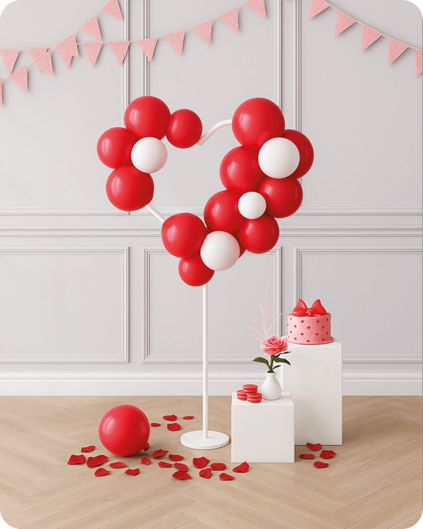 Support  à ballons - cœur