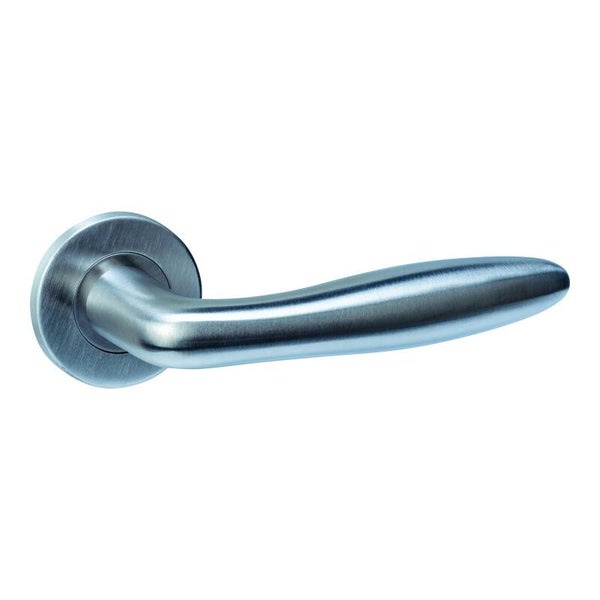 Deurkruk Q 03 op rozet verdekt ø52x6mm rvs