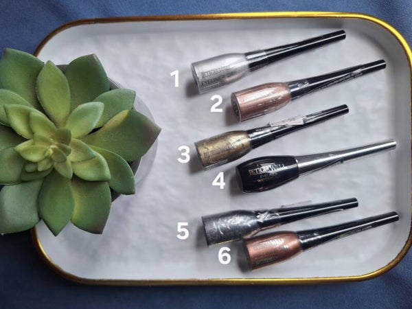 EYE-LINER PAILLETTÉE ET NOIR