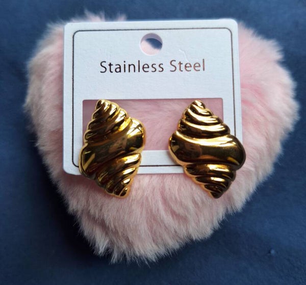 BOUCLES D'OREILLES  LILA EN ACIER INOXYDABLES