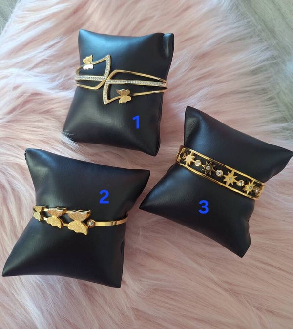 BRACELET PAPILLON EN ACIER INOXYDABLES