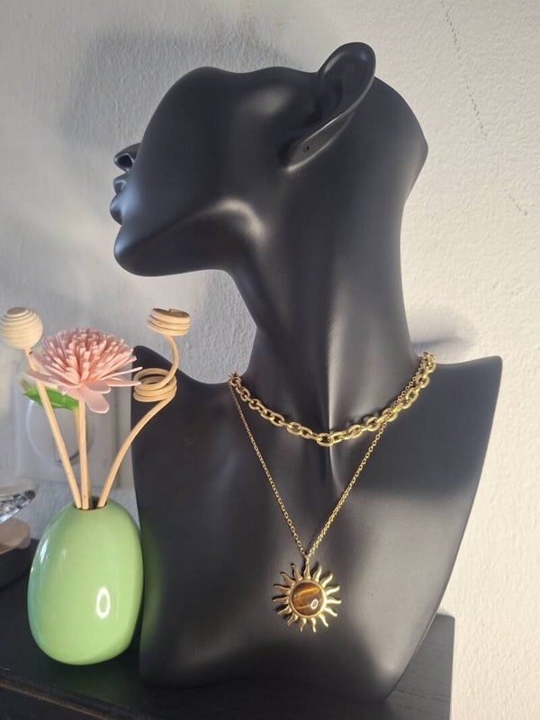 COLLIER  SOLEYA EN ACIER INOXYDABLES