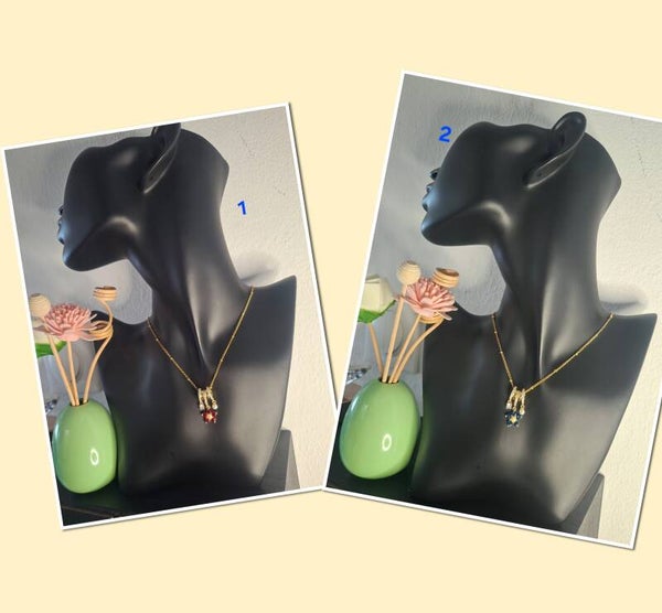 COLLIER JADE EN ACIER INOXYDABLES