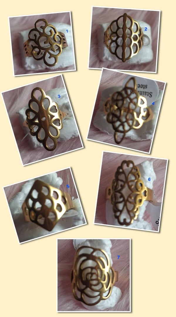 BAGUE FLEURETTE 🌸 EN ACIER INOXYDABLES