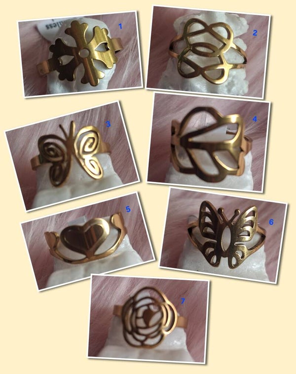 BAGUE FANTASIA EN ACIER INOXYDABLES