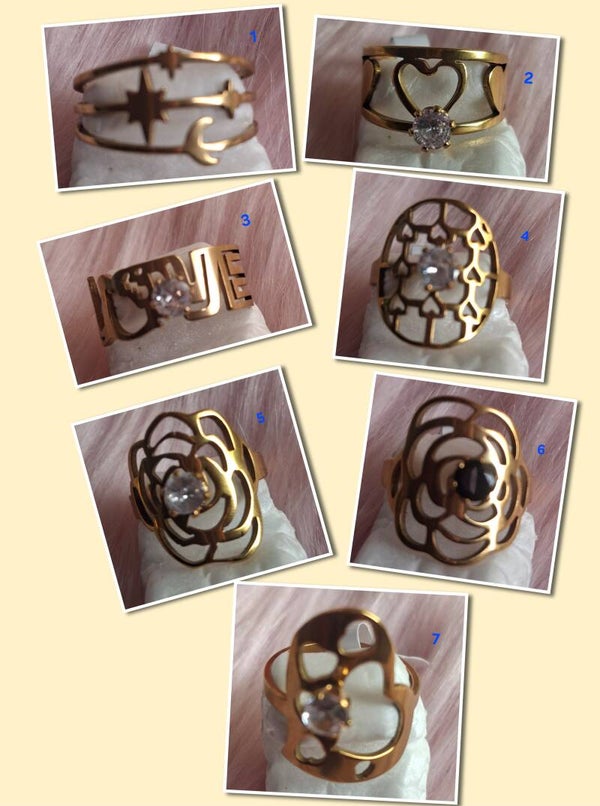 BAGUE 💍 ANELYA EN ACIER INOXYDABLE