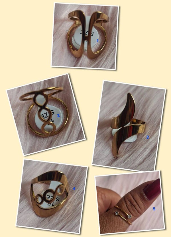 BAGUE CAROLE EN ACIER INOXYDABLE