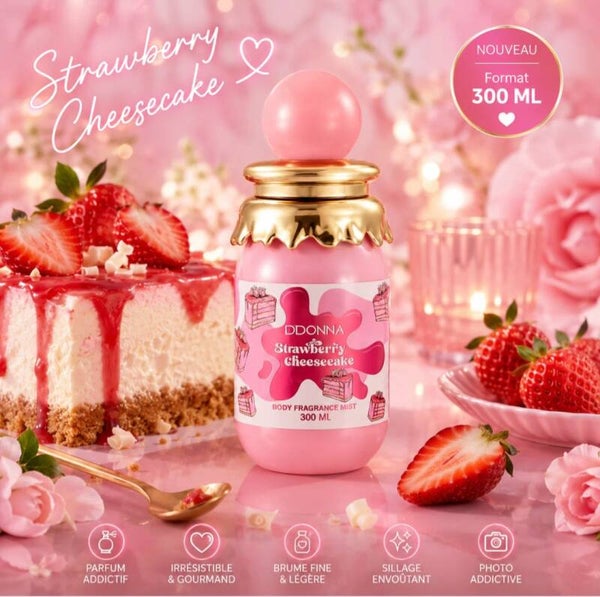 🍰 BRUME PARFUMÉE STRAWBERRY CHEESECAKE D. DONNA 300 ML –