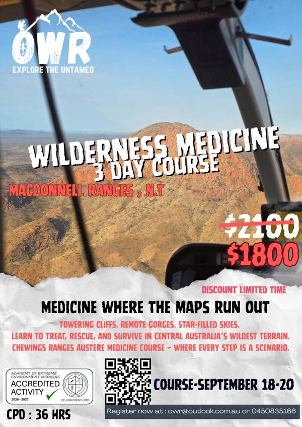 WILDERNESS MEDICINE - 3 DAY - WEST MACS NT