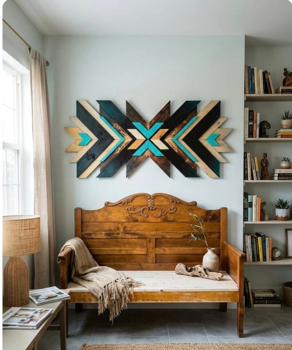 Teal Southwestern Burnt Pine