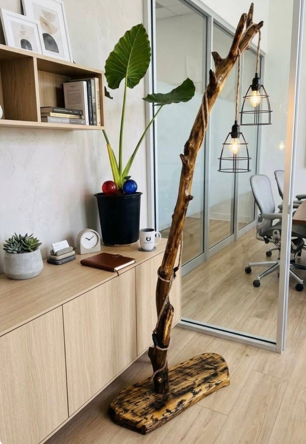 TimberGlow Floor Lamp
