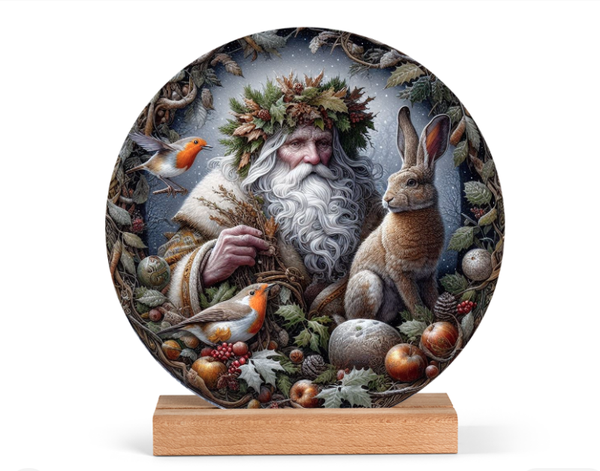 Altaar bord "The Holly King" Yule - Winter solstice