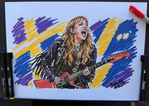 Lizzy- HALESTORM Sharpie Art