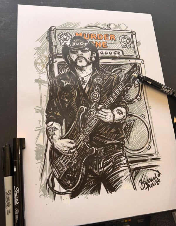 Lemmy  Motörhead- sharpie pen