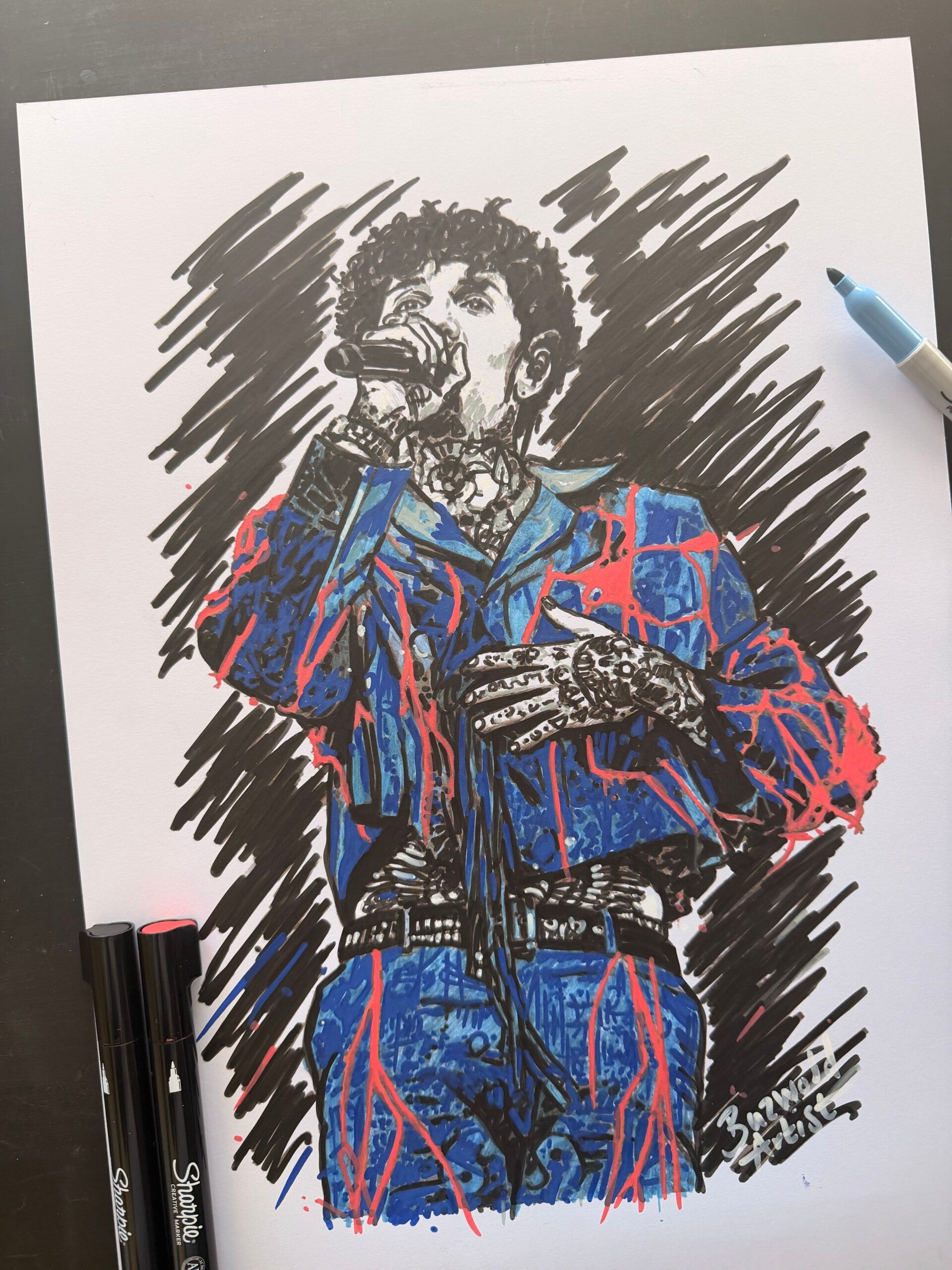 Oli Sykes - BRING ME GHD HORIZON Sharpie Pen