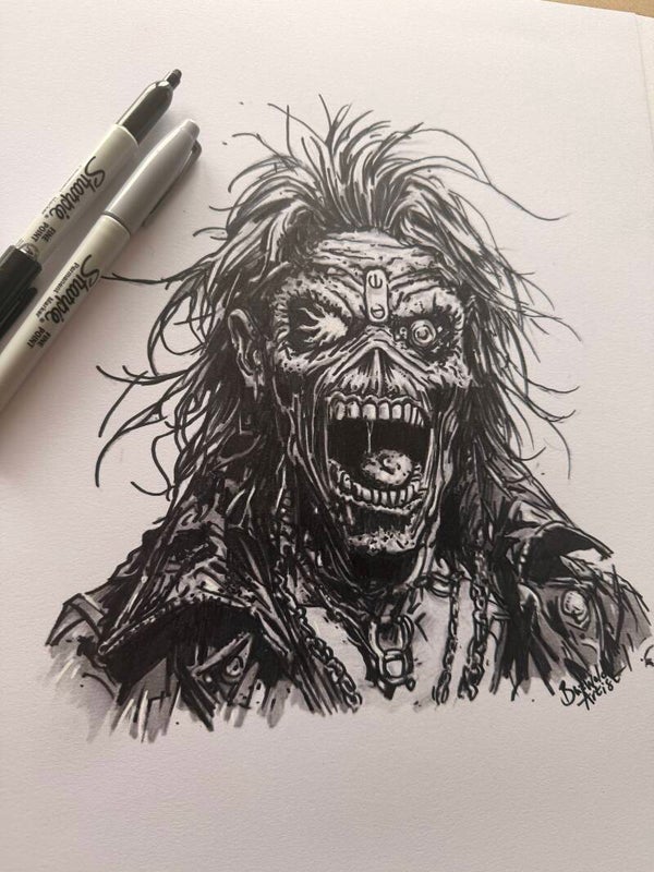 Iron Maiden -  Eddie Sharpie Pen