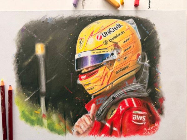 LEWIS HAMILTON - Pastel Pencil