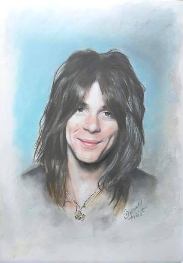 Randy Rhoads - Pastel Pencil Original drawing