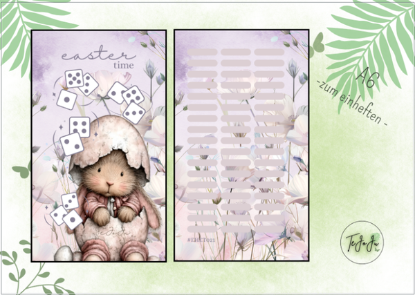 Einheftchallenge "easter time " A6