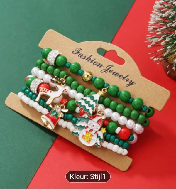 Kerst armbandje Groen