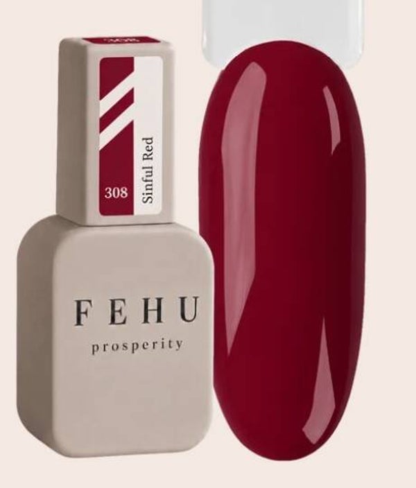 Gel Lack - 308 Sinful Red, 12 ml.