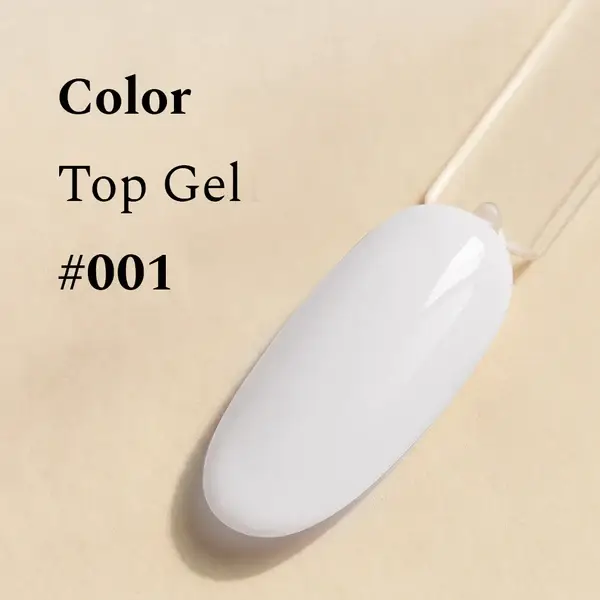 Color Top Gel - 001 Misty White, 12 ml.