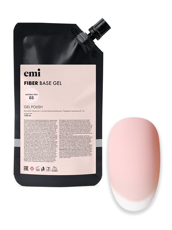Fiber Base Gel Natural Pink 03, 100 ml