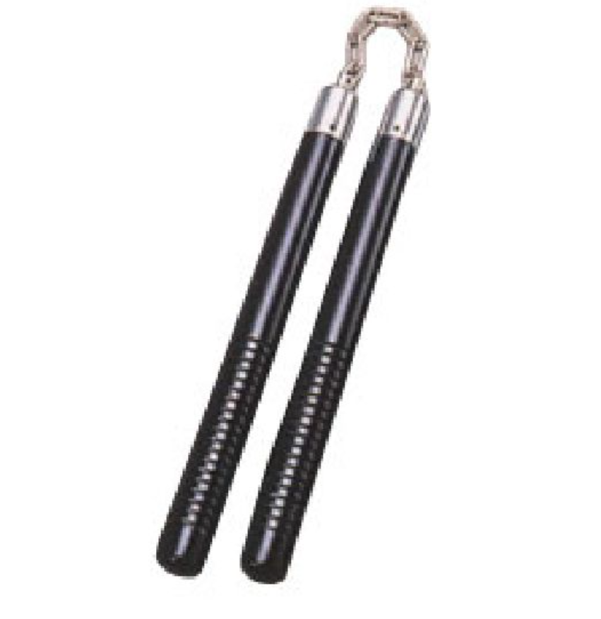 Black Oak Nunchaku With Grooves