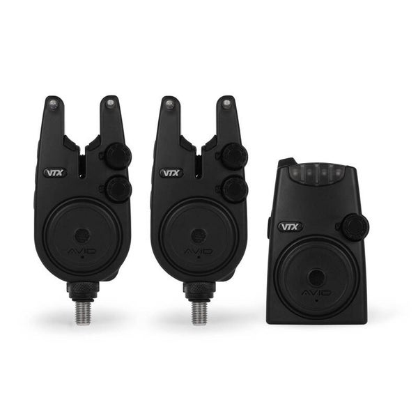 VTX 2+1 Coffret Detecteurs + Centrale Avid Carp Vtx Bite Alarm Set