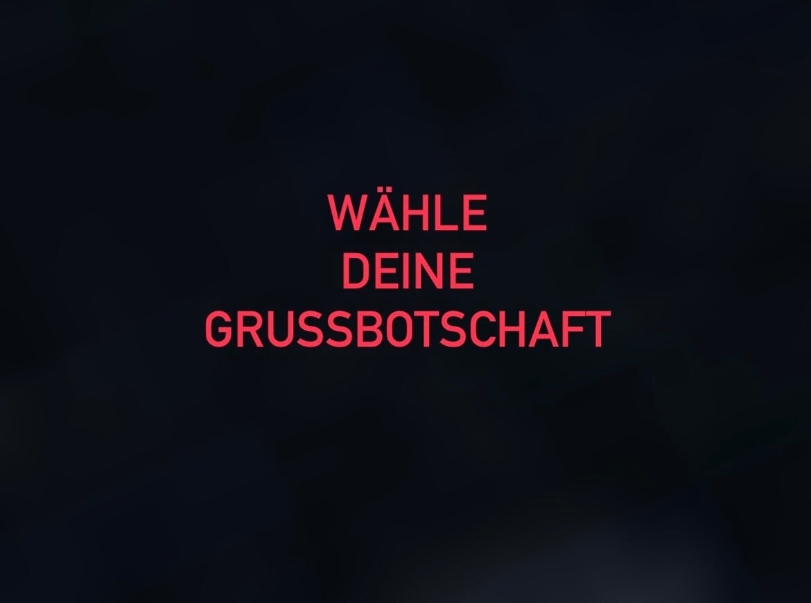 Persönliche Grussbotschaft