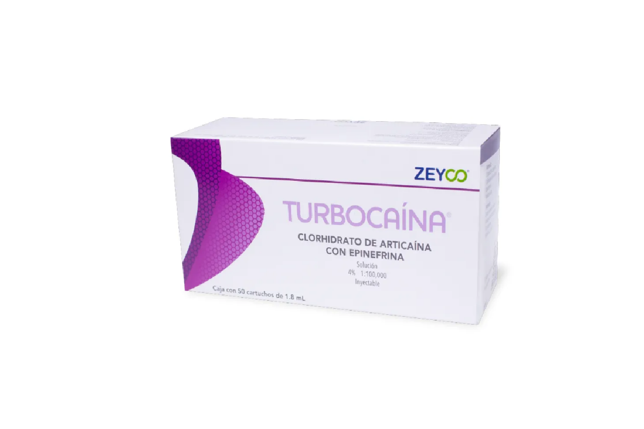 TURBOCAINA ARTICAINA 50 CARTUCHOS PLATICO